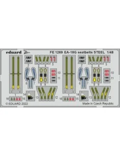 EA-18G seatbelts STEEL, 1/48 - Eduard Accessories FE1269
