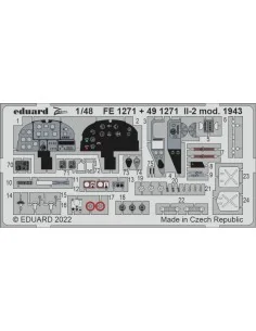Il-2 mod. 1943, 1/48 - Eduard Accessories FE1271