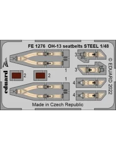 OH-13 seatbelts STEEL, 1/48 - Eduard Accessories FE1276