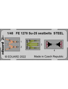 Su-25 seatbelts STEEL, 1/48 - Eduard Accessories FE1278