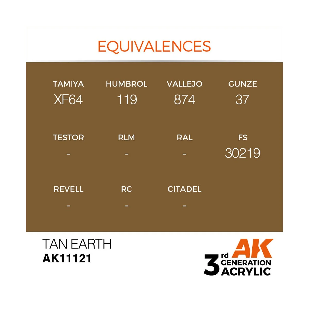 Tan Earth 17ml - AK Interactive AK11121
