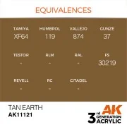 Tan Earth 17ml - AK Interactive AK11121 Tan Earth 17ml - AK Interactive AK11121