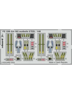 EA-18G seatbelts STEEL, 1/48 - Eduard Accessories FE1289