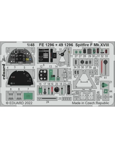 Spitfire F Mk.XVIII, 1/48 - Eduard Accessories FE1296