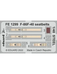 F-86F-40 seatbelts STEEL, 1/48 - Eduard Accessories FE1299