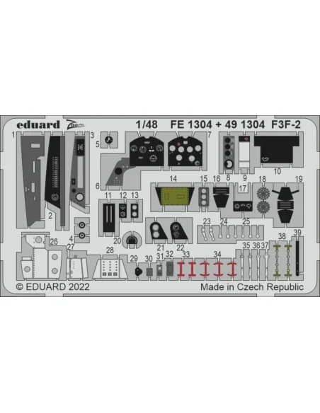 F3F-2 for ACADEMY, 1/48 - Eduard Accessories FE1304