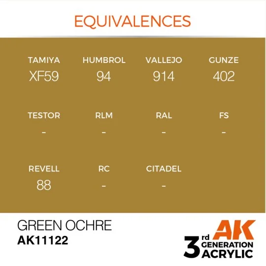 Green Ocher 17ml - AK Interactive AK11122