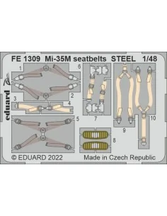 Mi-35M seatbelts STEEL for ZVEZDA, 1/48 - Eduard Accessories FE1309