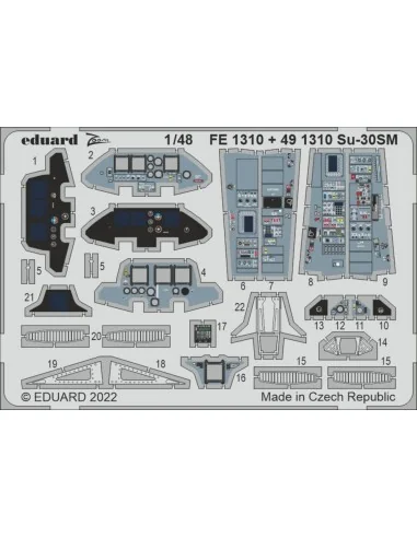 Su-30SM for GREAT WALL HOBY, 1/48 - Eduard Accessories FE1310
