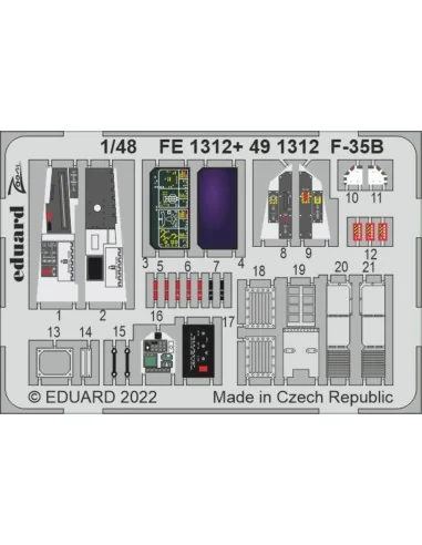 [NO_DESC] F-35B for ITALERI, 1/48 - Eduard Accessories FE1312