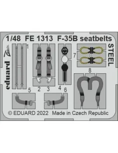 [NO_DESC] F-35B seatbelts STEEL for ITALERI, 1/48 - Eduard Accessor...