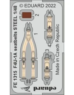 F4U-1A seatbelts STEEL for HOBBY BOSS, 1/48 - Eduard Accessories FE...