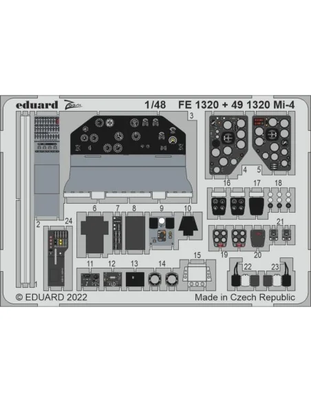 Mi-4 for TRUMPETER, 1/48 - Eduard Accessories FE1320