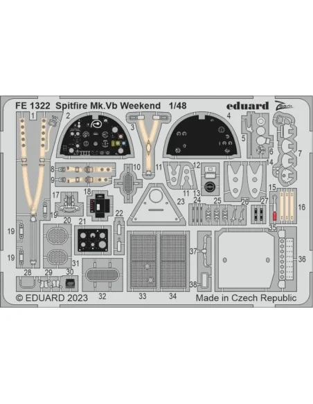[NO_DESC] Spitfire Mk.Vb Weekend for EDUARD, 1/48 - Eduard Accessor...