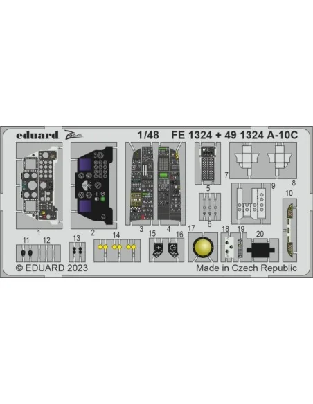 [NO_DESC] A-10C for HOBBY BOSS, 1/48 - Eduard Accessories FE1324