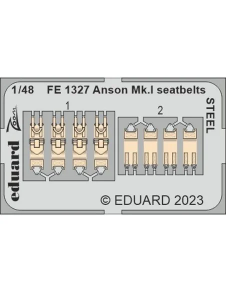 [NO_DESC] Anson Mk.I seatbelts STEEL 1/48 for AIRFIX, 1/48 - Eduard...