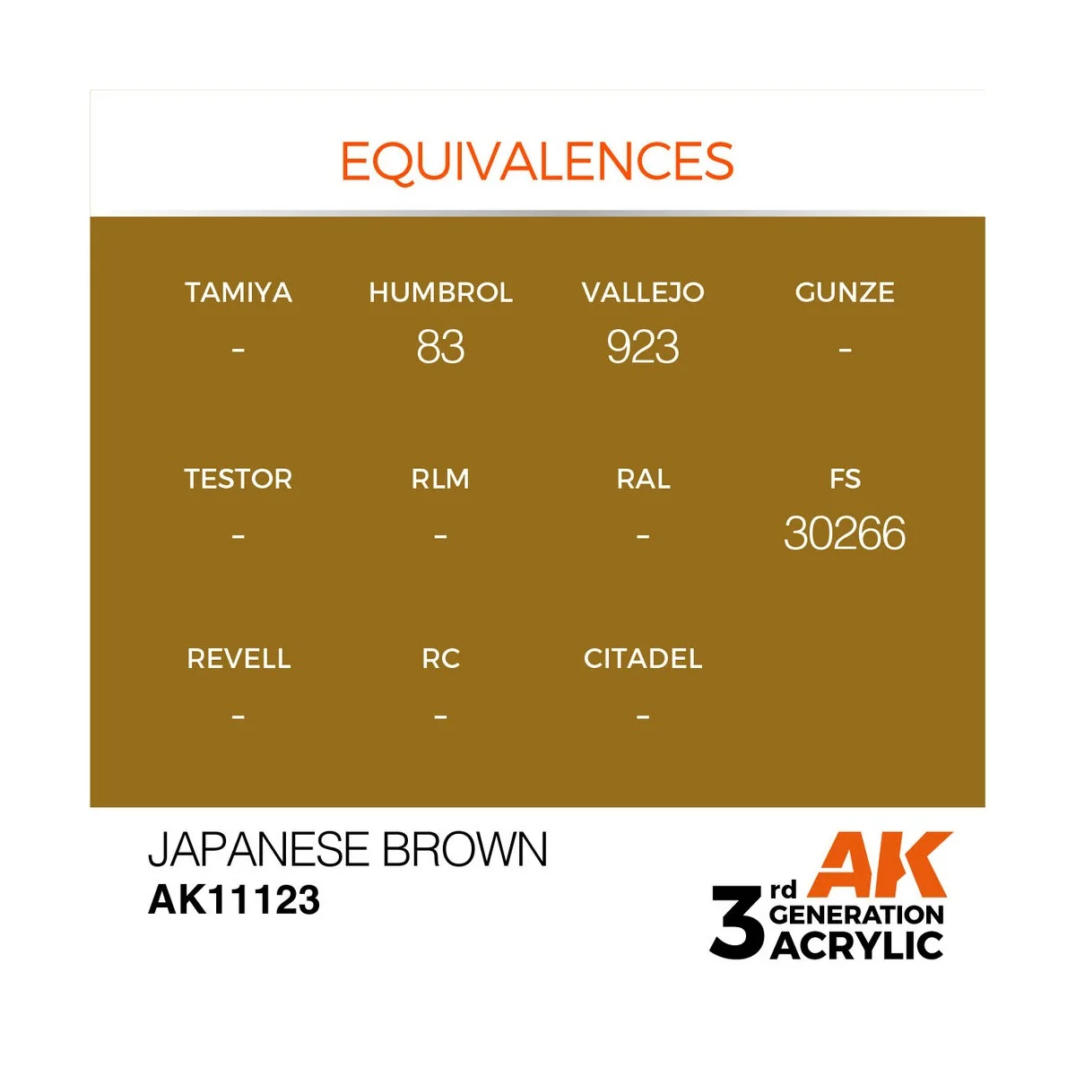 Japanese Brown 17ml - AK Interactive AK11123