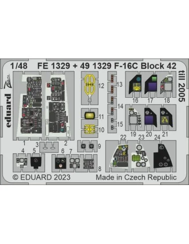 F-16C Block 42 till 2005 1/48 for KINETIC, 1/48 - Eduard Accessorie...