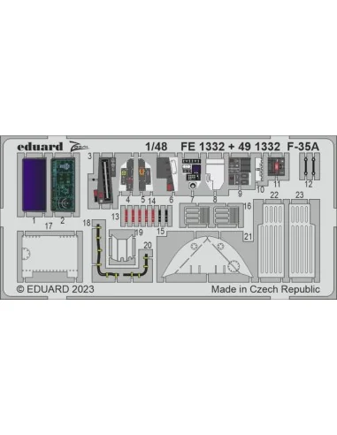 F-35A 1/48 for TAMIYA, 1/48 - Eduard Accessories FE1332