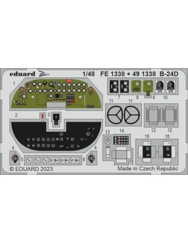 B-24D 1/48 REVELL, 1/48 - Eduard Accessories FE1338