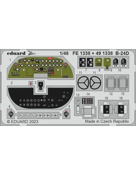 B-24D 1/48 REVELL, 1/48 - Eduard Accessories FE1338