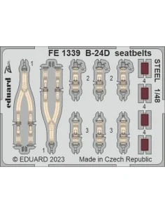B-24D seatbelts STEEL 1/48 REVELL, 1/48 - Eduard Accessories FE1339