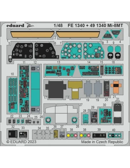 Mi-8MT 1/48 ZVEZDA, 1/48 - Eduard Accessories FE1340
