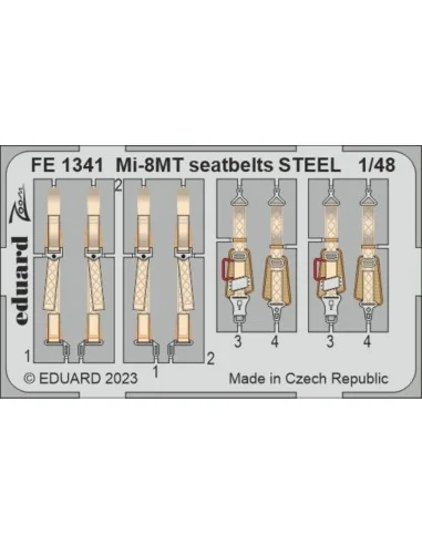 Mi-8MT seatbelts STEEL 1/48 ZVEZDA, 1/48 - Eduard Accessories FE1341