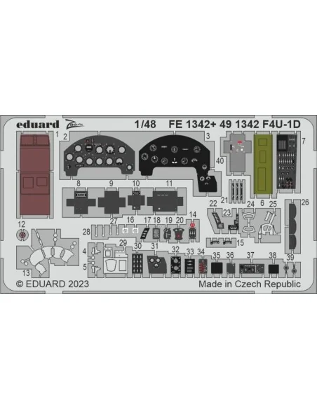 F4U-1D 1/48 HOBBY BOSS, 1/48 - Eduard Accessories FE1342
