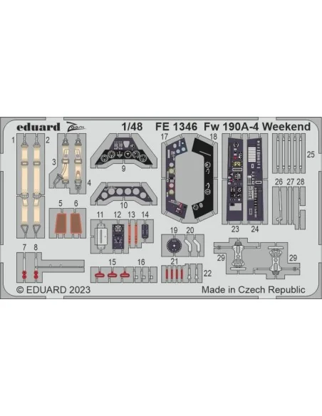 Fw 190A-4 Weekend 1/48 EDUARD, 1/48 - Eduard Accessories FE1346