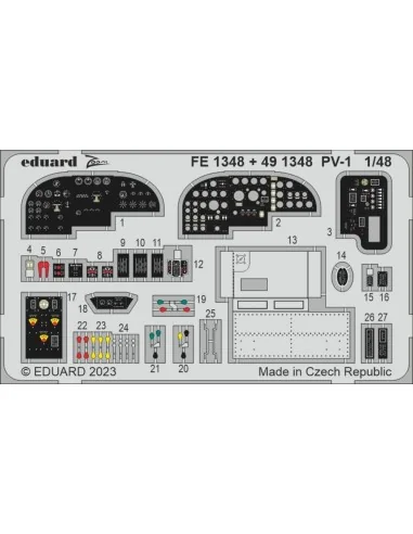 PV-1 48 ACADEMY, 1/48 - Eduard Accessories FE1348