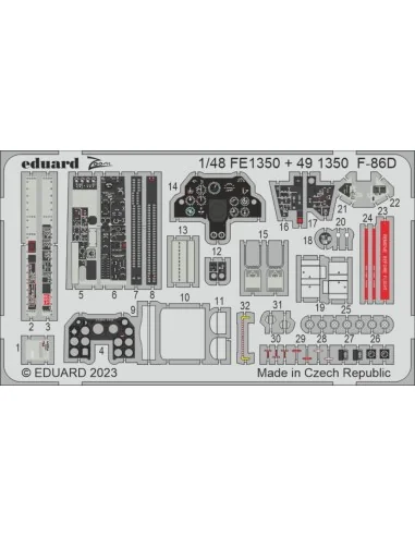 F-86D 48 REVELL, 1/48 - Eduard Accessories FE1350