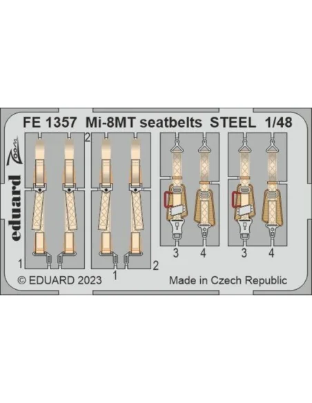 Mi-8MT seatbelts STEEL 1/48 TRUMPETER, 1/48 - Eduard Accessories FE...
