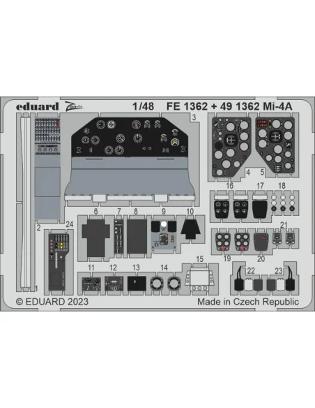 Mi-4A 1/48 TRUMPETER, 1/48 - Eduard Accessories FE1362