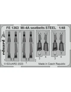 Mi-4A seatbelts STEEL 1/48 TRUMPETER, 1/48 - Eduard Accessories FE1363