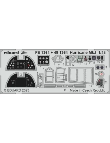 Hurricane Mk.I 1/48 HOBBY BOSS, 1/48 - Eduard Accessories FE1364