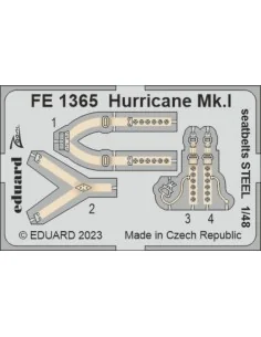Hurricane Mk.I seatbelts STEEL 1/48 HOBBY BOSS, 1/48 - Eduard Acces...
