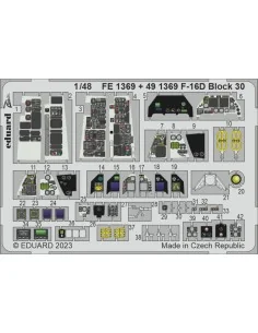 F-16D Block 30 1/48 KINETIC, 1/48 - Eduard Accessories FE1369