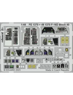 F-16D Block 40 1/48 KINETIC, 1/48 - Eduard Accessories FE1370