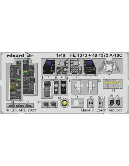 A-10C 1/48 ACADEMY, 1/48 - Eduard Accessories FE1373