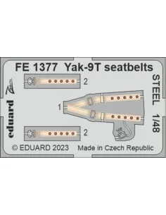 Yak-9T seatbelts STEEL 1/48 ZVEZDA, 1/48 - Eduard Accessories FE1377