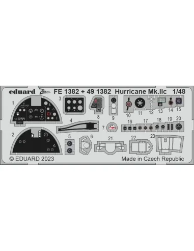 Hurricane Mk.IIc 1/48 ARMA HOBBY, 1/48 - Eduard Accessories FE1382