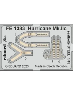Hurricane Mk.IIc seatbelts STEEL 1/48 ARMA HOBBY, 1/48 - Eduard Acc...