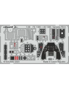 Vampire FB.9 1/48 AIRFIX, 1/48 - Eduard Accessories FE1385