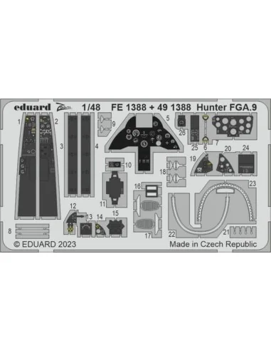 Hunter FGA.9 1/48 AIRFIX, 1/48 - Eduard Accessories FE1388