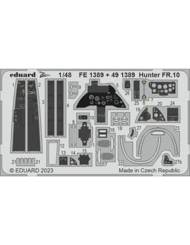 Hunter FR.10 1/48 AIRFIX, 1/48 - Eduard Accessories FE1389