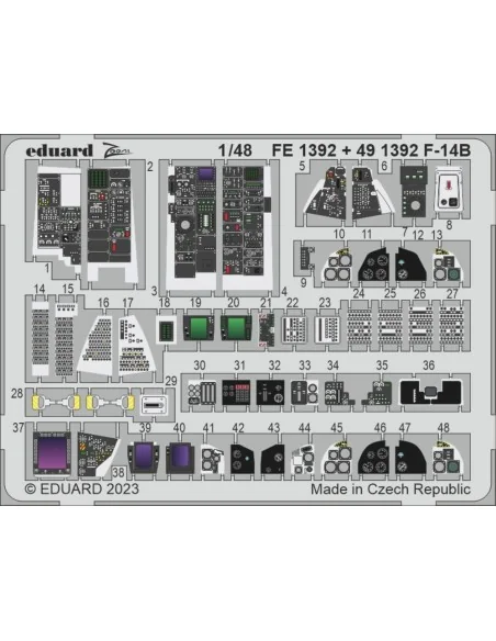 F-14B 1/48 GREAT WALL HOBBY, 1/48 - Eduard Accessories FE1392