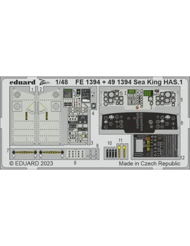 Sea King HAS.1 1/48 AIRFIX, 1/48 - Eduard Accessories FE1394