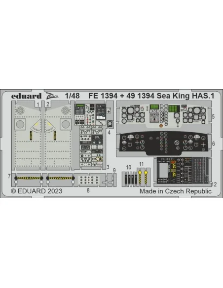 Sea King HAS.1 1/48 AIRFIX, 1/48 - Eduard Accessories FE1394