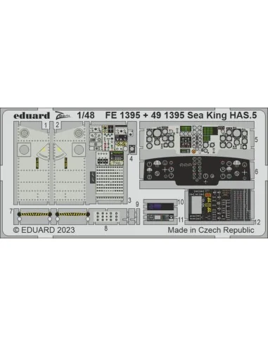 Sea King HAS.5 1/48 AIRFIX, 1/48 - Eduard Accessories FE1395